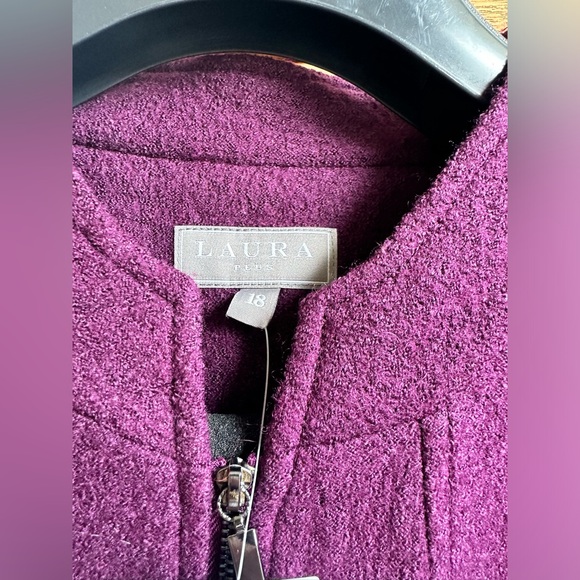 Laura Plus Size 18 Purple Viscose/Wool Jacket - Picture 6 of 11